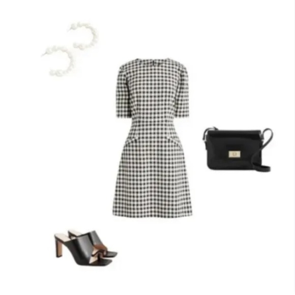 J Crew Large White Round Faux Pearl Statement Hoop Hypoallergenic Earrings NEW - Picture 9 of 10